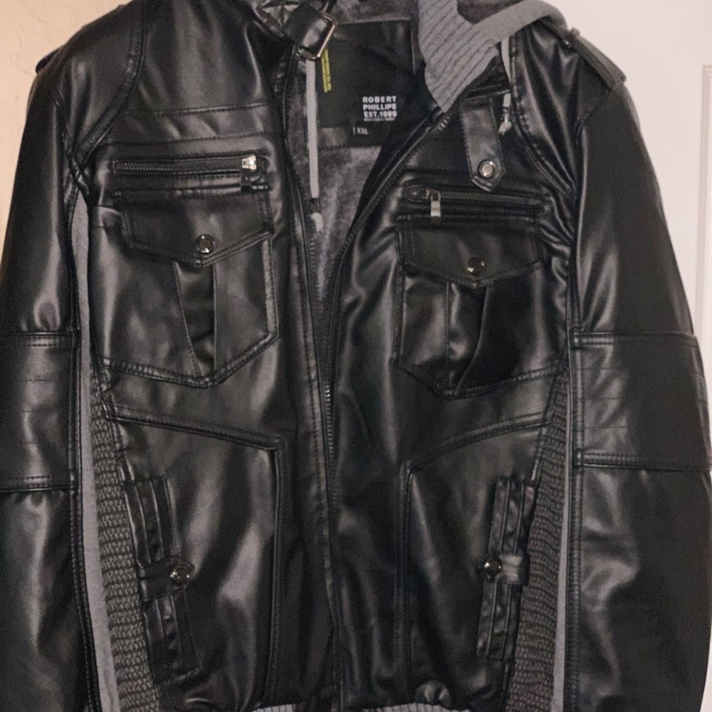 Robert Phillipe - faux leather jacket
